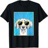 Weimaraner Portrait Pop Art Dog with Sunglasses T-Shirt