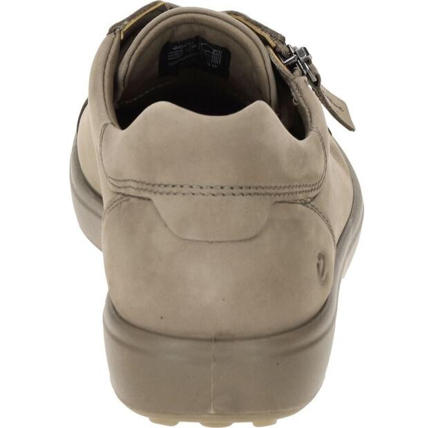 Женские полуботинки Ecco Soft taupe коричневые нубук 490553