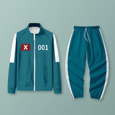 Yousheng Herren Cosplay Anzug Set Langarm Sport Sweatshirt Kordelzug Elastische Taille Hosen Set Cosplay Karneval Kostüm Party Requisiten