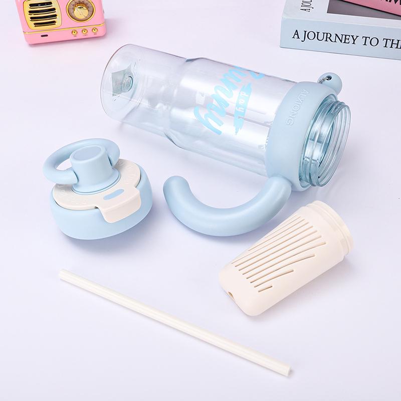 2-Way Drinking Ring Handle Ice Tumbler Leakproof Insulated Cup For Home Outdoor Travel