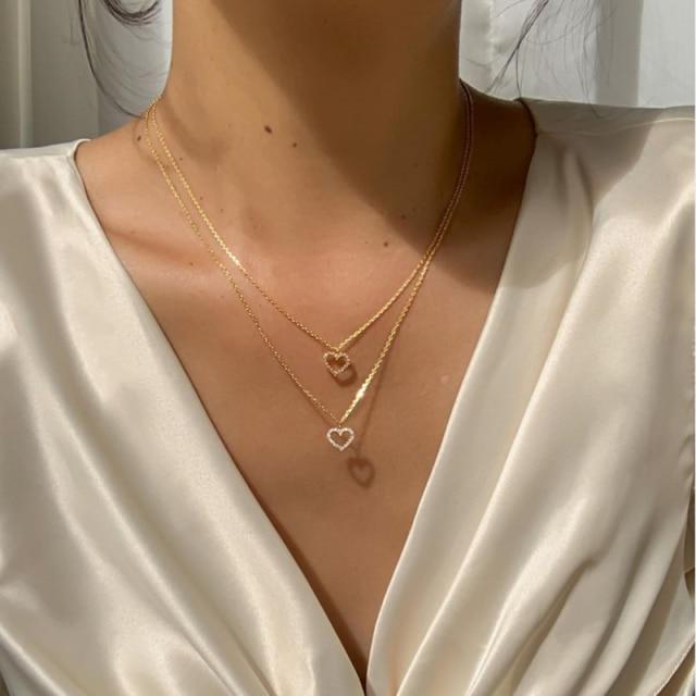 Modish Fashionable Butterfly Crystal Stone Pearl Pendant Necklaces Bold Statement Clavicle Pearl Chain Layered Necklaces Trend Butterfly Collar