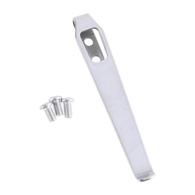 Stainless Steel Cutter Pockets Clip Back Clamp With 3Pcs Screws Make Cutter Back Clip Replacement Accessories Parts