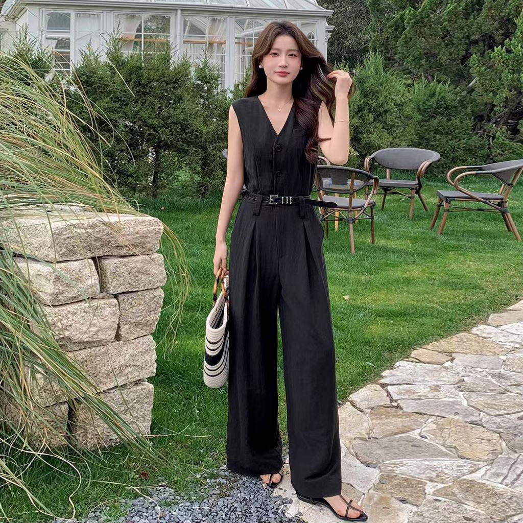 MIXMAX Casual Versatile Temperament Fashionable Age Reducing and Slimming Jumpsuit