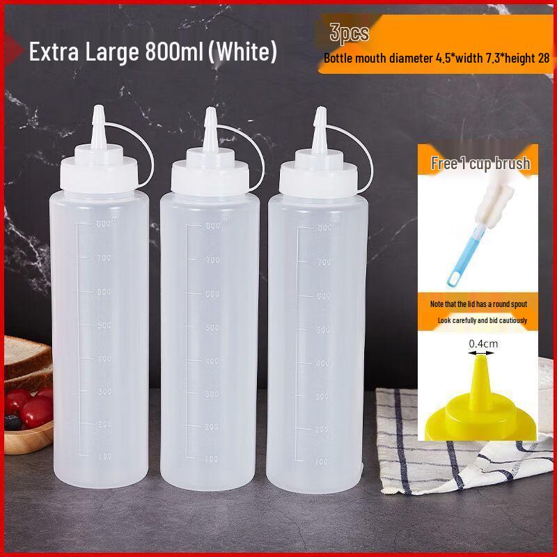 Aiqiyi Xuan ZZ Tomato Salad Dressing Squeeze Bottle Set 3 x 800ml