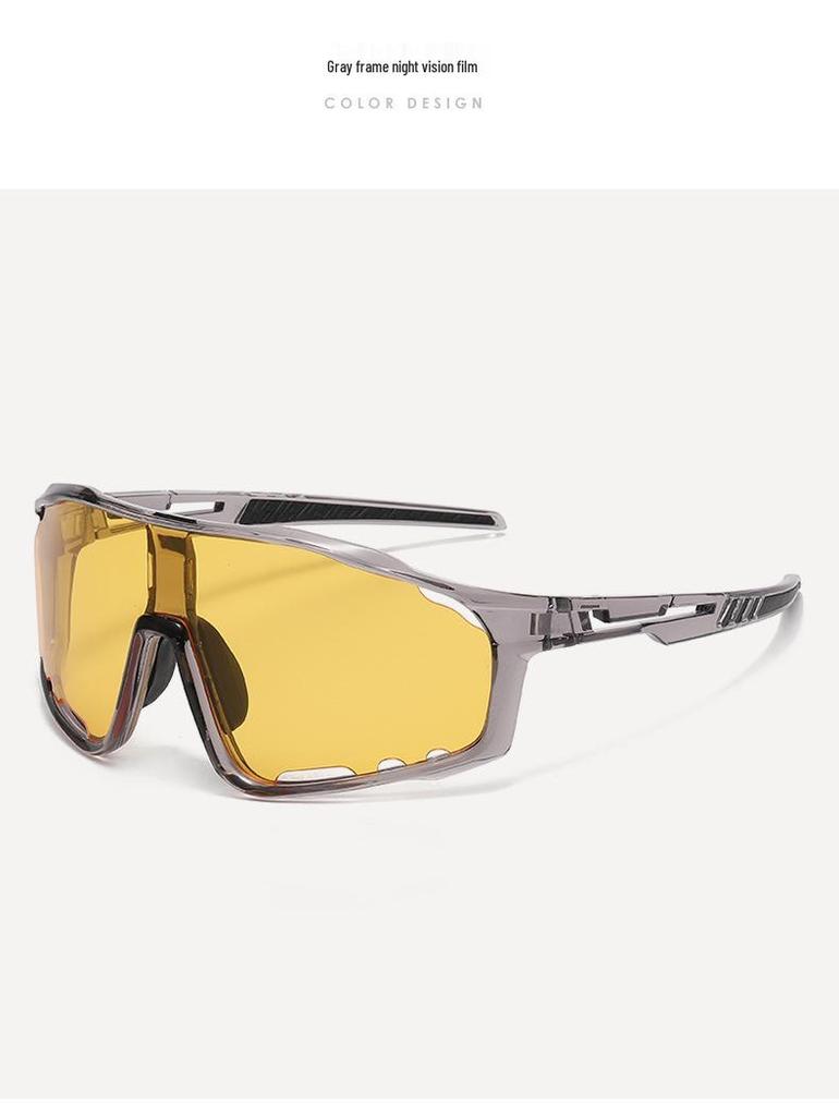 Photochromic Unisex Cycling Sunglasses: Windproof & Dustproof Large Frame Goggles