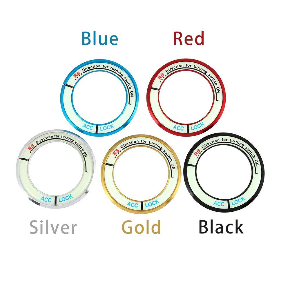 New Decoration  Alloy  Auto Luminous  Car Ignition Switch Cover Stickers For TOYOTA COROLLA LEVIN