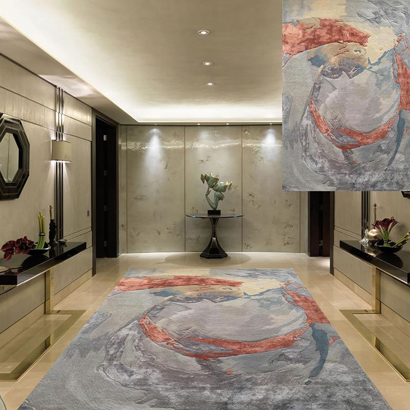 Nordic Art Abstract Living Room Carpet Three-dimensional Relief Artist Uses Carpet