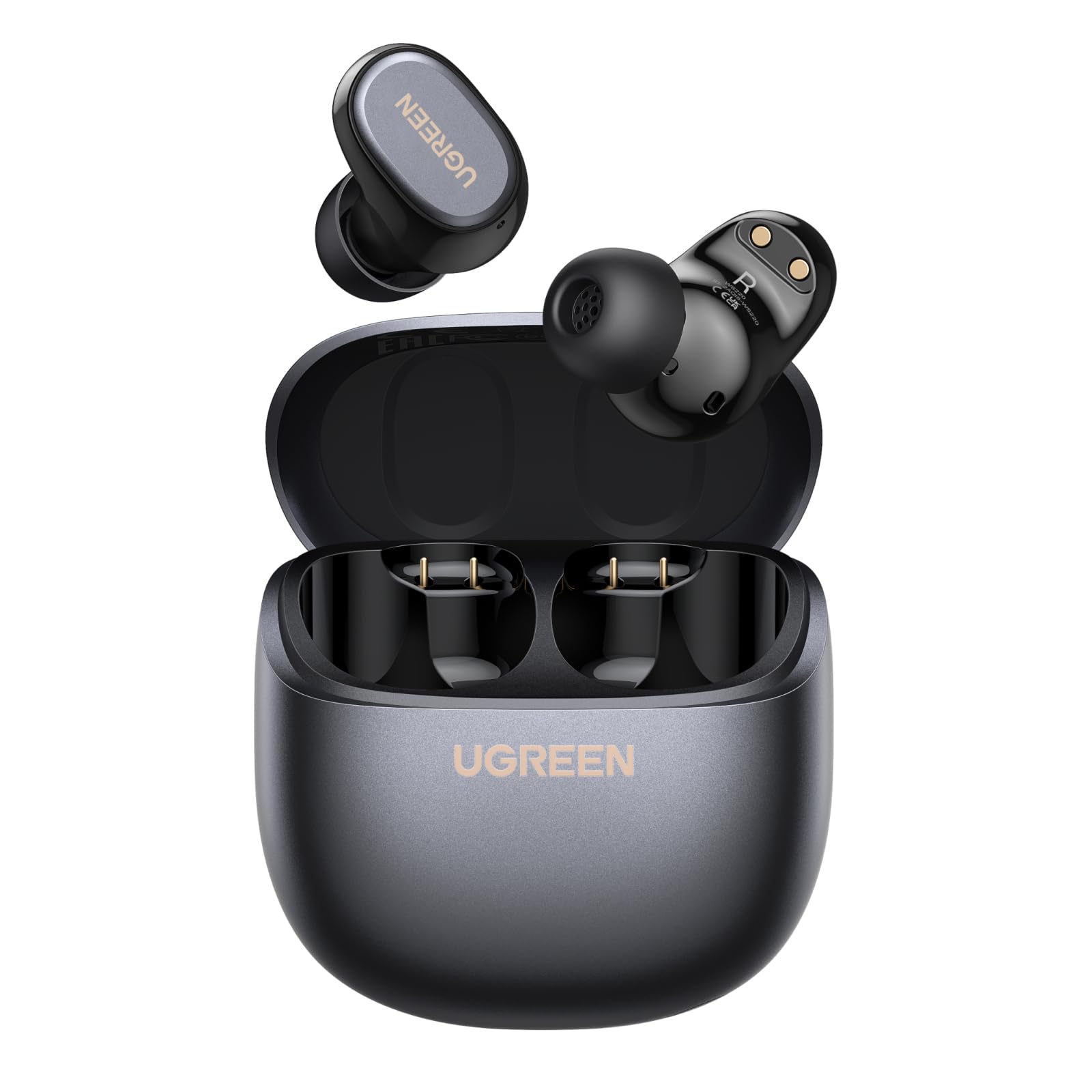 

[2026] UGREEN Dots Wireless Earbuds, Bluetooth 6.0, Ultra-Small [7.3g Lightweight Per Ear 10mm Titanium Drivers 32 Hours Total Playback Time IPX5