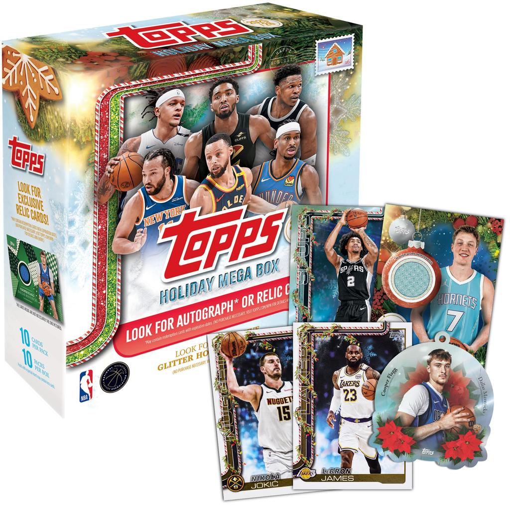 2025 Topps Holiday Kosárlabda Gyári Zárt Mega Box - -
