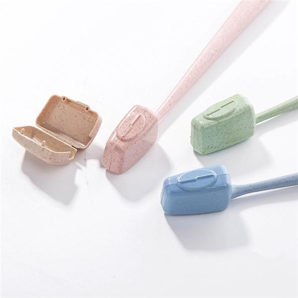 Reise- und Outdoor-Zubehör, 4 Stück, Zahnbürstenkappen-Etui, Weizenstroh, staubdicht