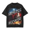 Oversized Acid-Wash Vintage Short-Sleeve T-Shirt Featuring Devil May Cry Dante & Vergil Son of Sparda Graphic Print