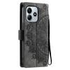 Styl 018 Etui dla Xiaomi Redmi Note 14 5G z nadrukowanym totemem, skórzane etui portfelowe w dotyku skóry