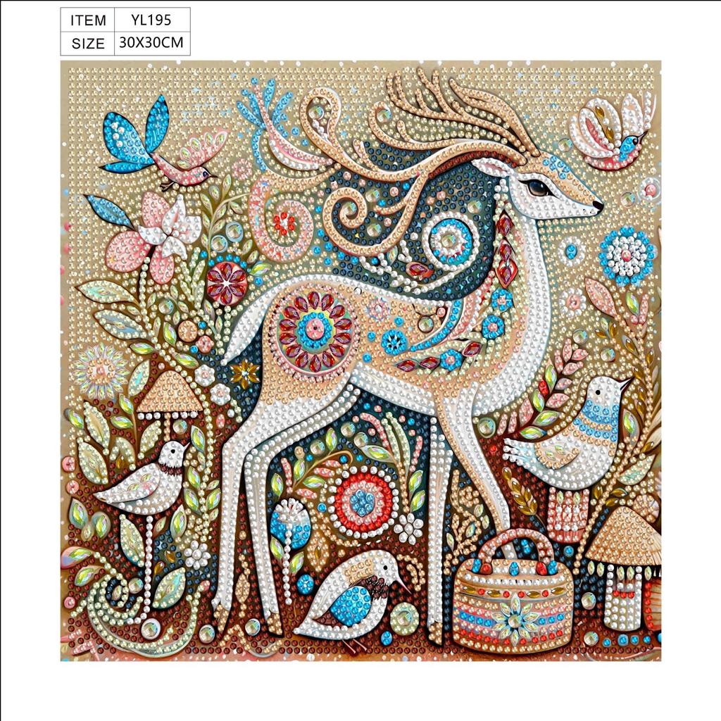 30 * 30 Special-shaped Diamond Painting Full of Diamonds Handmade Sticker Material Package, Diamond Sticker DIY Decorative Painting