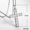 Jesus Cross Pendant Necklaces Sparkling Charm Necklace Punk Jewelry Gift For Women