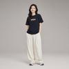 FILA Original Versatile Cute Dog Embroidery T-Shirt Women tops Legendary-Blue F61W629106FNV