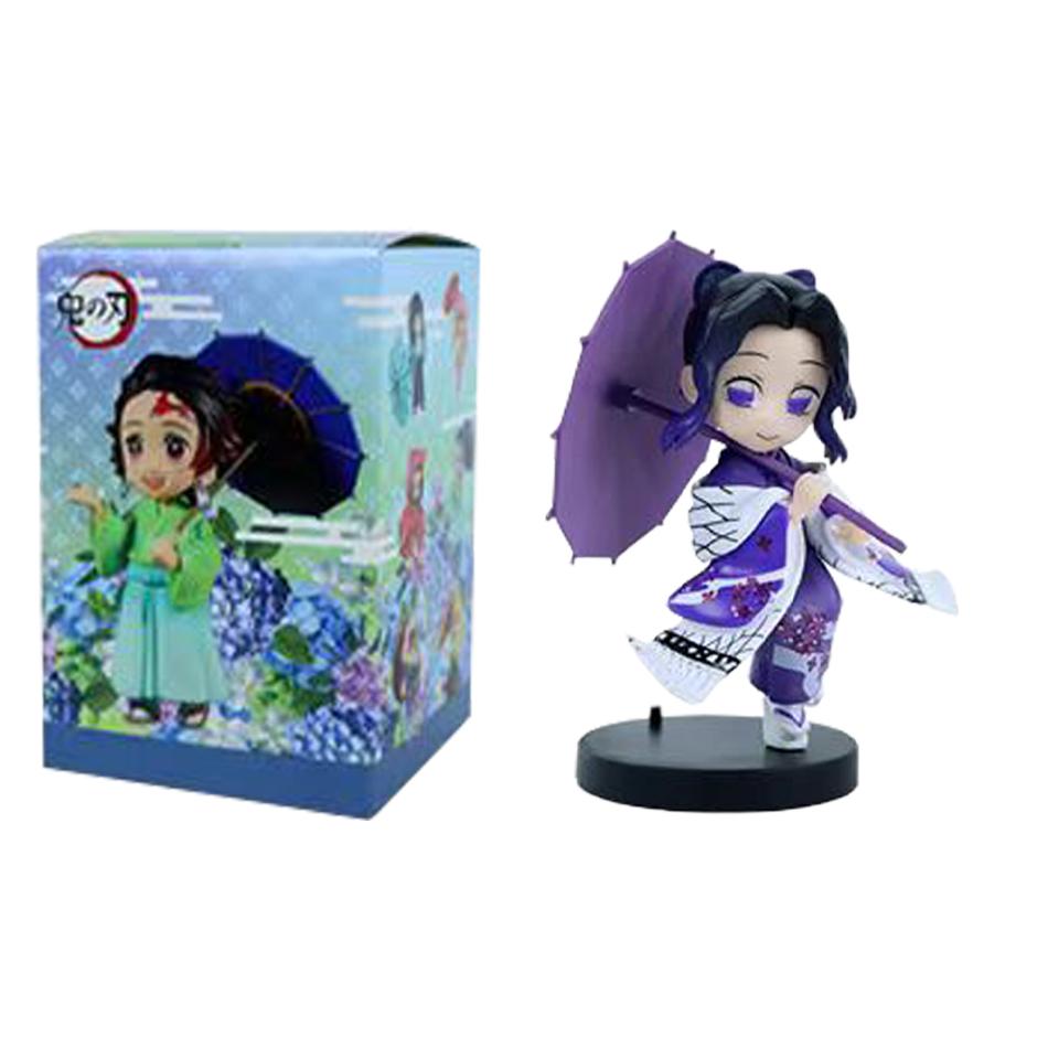 Animation 6Pcs/Kit Q Version Demon Slayer Boxed Action Figure Miniature Figurine Decoration Piece Attachment Animation Design Adorable Decoration