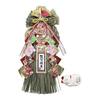 Osaka Choseido New Year Decoration Shimenawa Wreath with Lucky Cat Chopstick Rest - Approx. 51cm Vertical