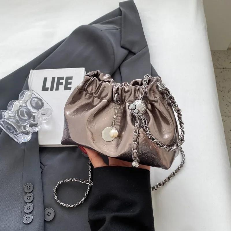 

Y2K Millennium Bag Women 2024 New High Sense Shoulder Bags Summer Chain Bag Fashion Bucket Bag Messenger Bags Purses Handbags
