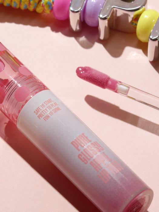 THE PRETTY PETITE Glossy Apple Lip Tint Enbu Pink