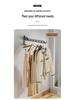 Wall-Mounted Folding Clothes Drying Rack - No Drill, for Bathroom/Balcony Use, Invisible Indoor Hanger.