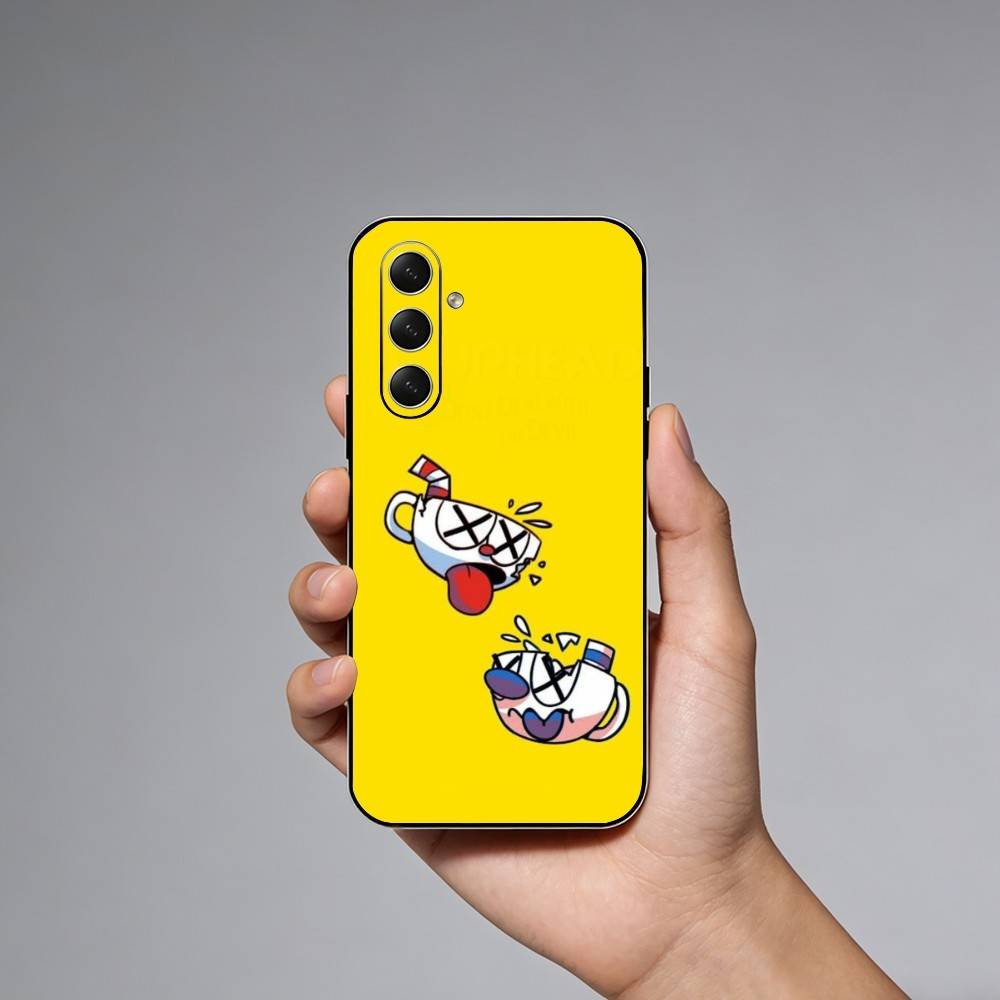 Spiel C-Cuphead Handyhülle Für Samsung Galaxy A73,A72,A71,A70,A52,A51 Andere Weiche Schwarze Hülle