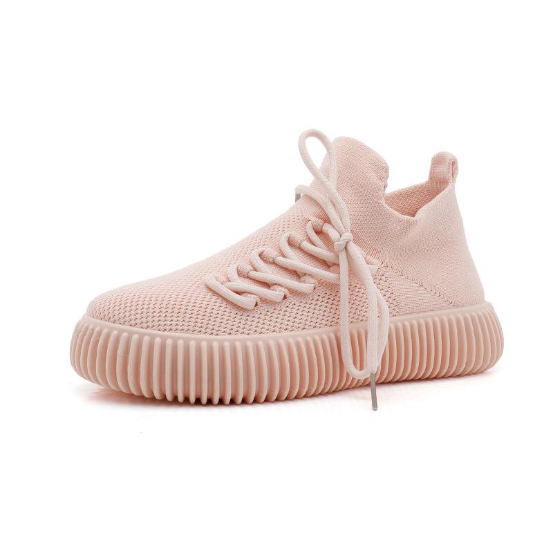 

Новые повседневные туфли для мужчин и женщин, летающие плетеные удобные мягкие толстые подошвы, кроссовки для ходьбы, пара, Zapatos De Hombres 35 Women