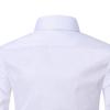 Men Shirt Single Breasted Long Sleeve Lapel Solid Color Slim Fit Dress-up Cardigan Plus Size Anti-wrinkle Spring Shirt for Work