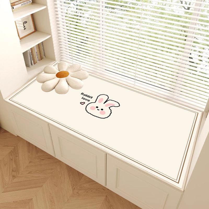 Four Seasons Universal Chenille Cushion: Non-Slip, Cut-to-Fit Cartoon Household Pad for Bedroom, Balcony, or Bay Window