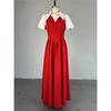 Short Puff Sleeve Sweet Slim Long Women Shirt Dress High Waist Ruched Pleated Beach Streetwear Big Swing Dresses
