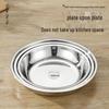 JingJingRS 304 Stainless Steel Deep Round Dinner Plate Set