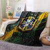 Brazil National Football Team2 Flannel Blanket, High quality Comfortable for All Seasons, Home Decor, Warmth and Comfort