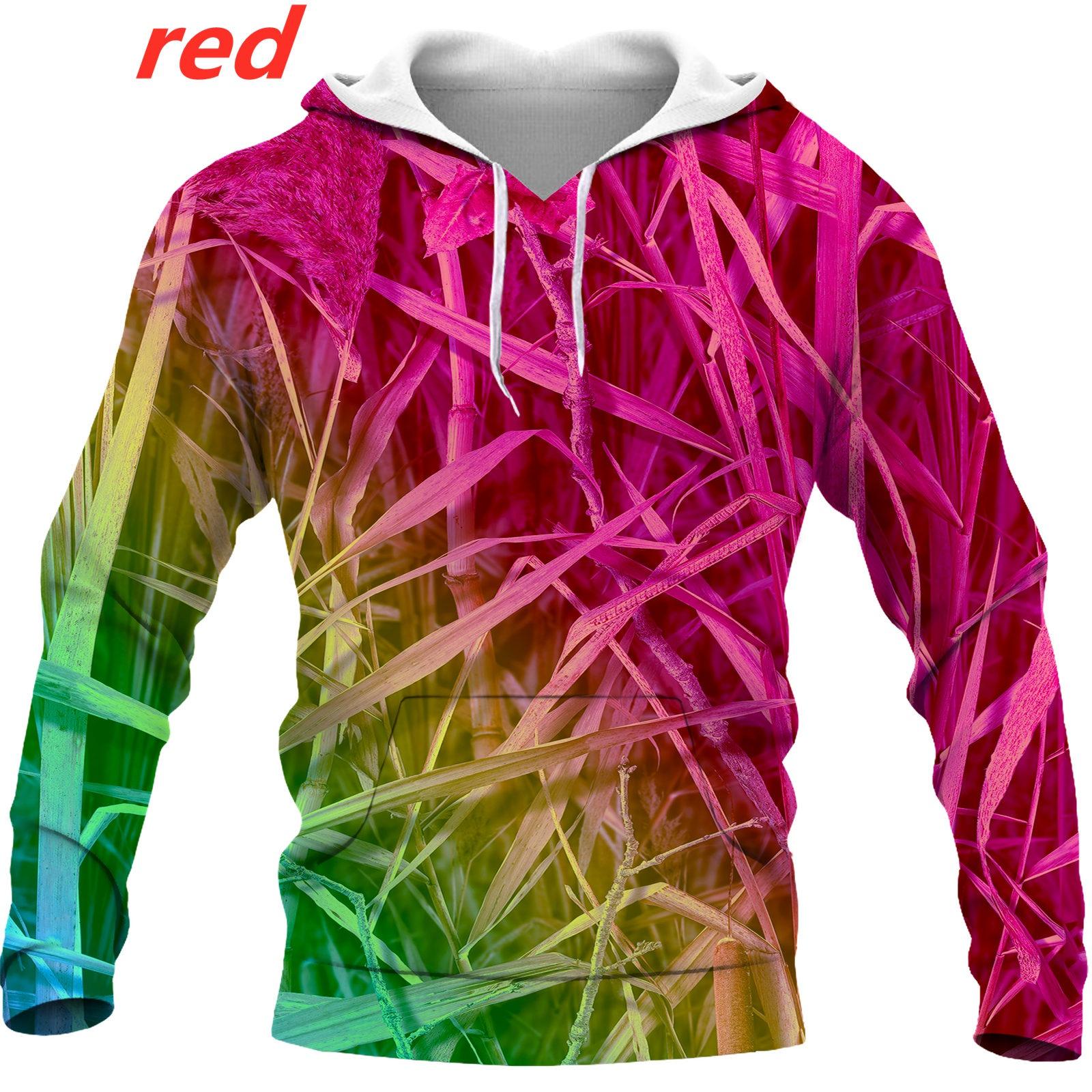 

2022 модний мисливський камуфляж Толстовка Веселка Листя Бур’яни Камуфляжний візерунок Толстовка з 3D принтом Повсякденний пуловер з довгим рукавом S