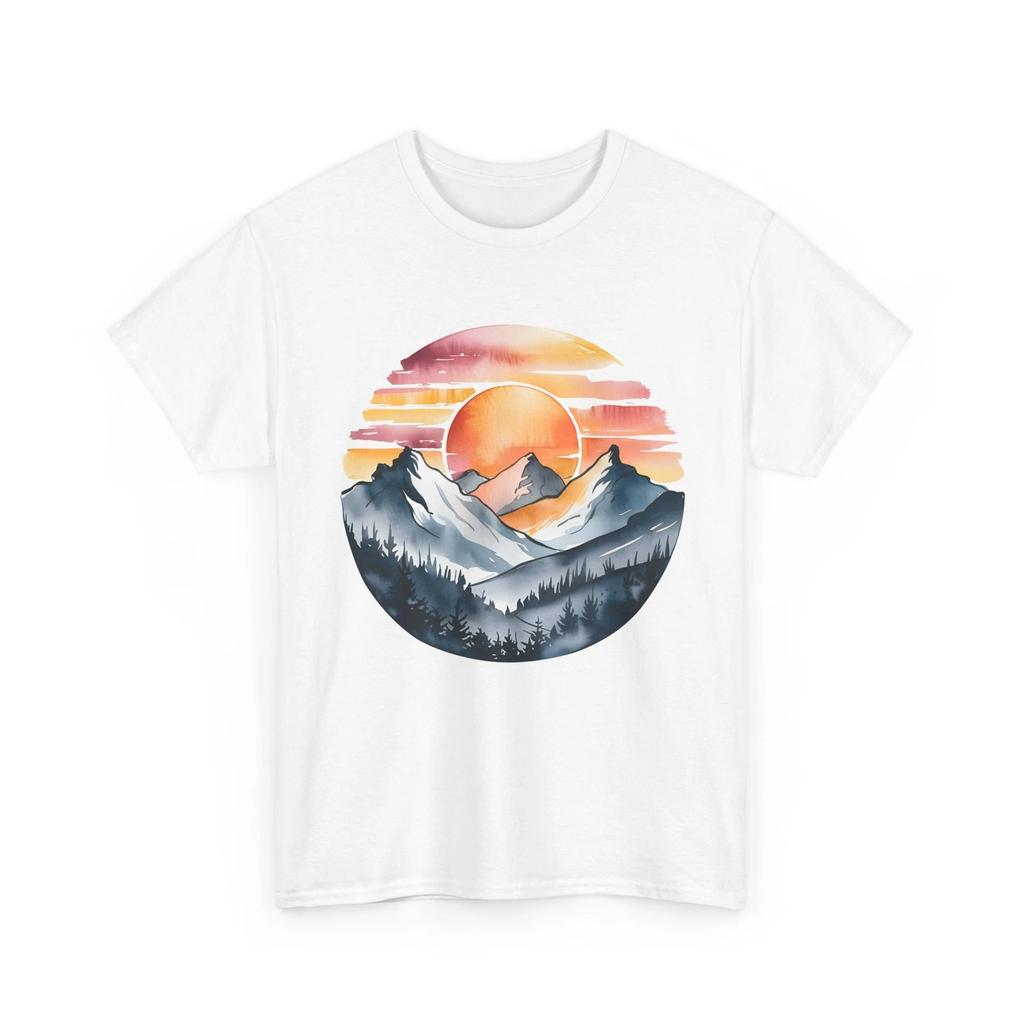 Sonnenaufgang Wander T-Shirt | Bergwanderung Tee | Natur Entdecker Shirt