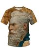 Summer new series Greek mythology series 3D printing short-sleeved fashion trend men's and women's sports and leisure t-shirts