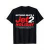 Funny Jet2 Holiday Slogan T-Shirt for Men & Women - Retro Airline Logo & Airplane Print Tee, Black with Red/White Text, All-Season Comfort Fit,
