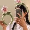 Kids Flower Headbands for Party Halloween Plush Headwear for Music Festivals Photo Booth Props for Girls