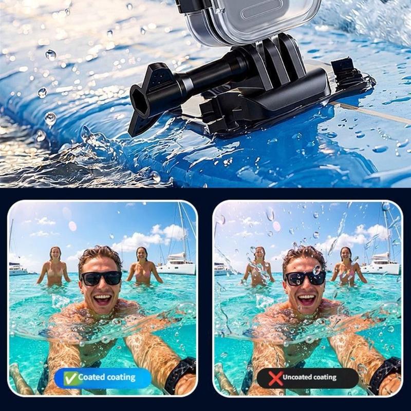 Klar 9H Glas Schutzabdeckung Für Pocket 4 Kamera Tauchgehäuse Wasserdicht Bis Zu 50M Für Schnorcheln Tauchen
