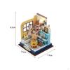 DIY Handcraft Miniature Dollhouse Small Doll House Model Led Lights Wooden Room Box Crafts