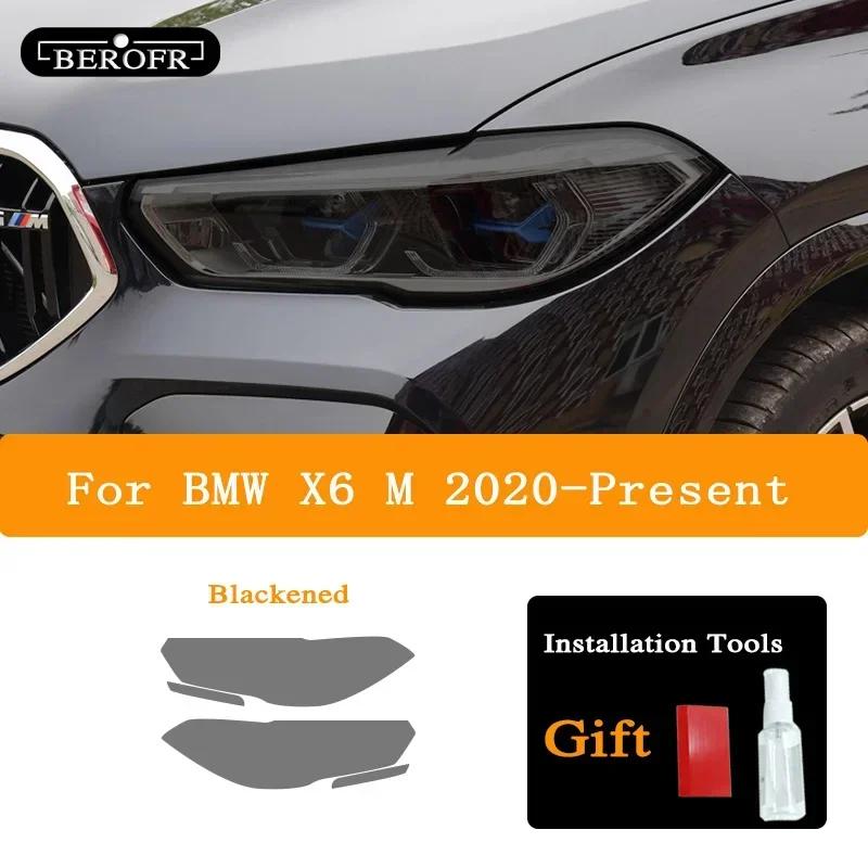 Für BMW X1 F48 X2 F39 X3 F25 G01 X4 F26 G02 X5 F15 G05 X6 F16 G06 X7 Auto Scheinwerfer Tönung Rauchschwarz Schutzfolie TPU Aufkleber