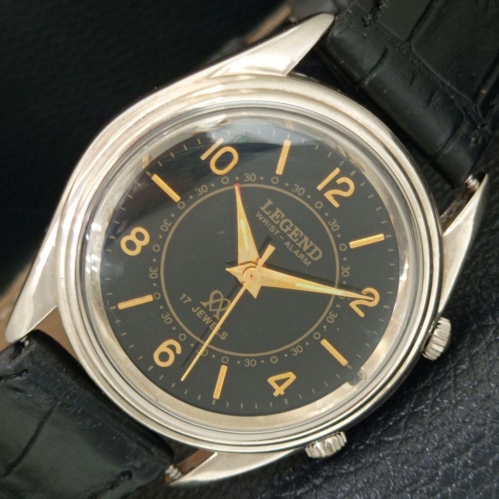 

HAND-WINDING VINTAGE LEGEND SWISS MENS REFURBISHED ALARM WATCH a707502-1