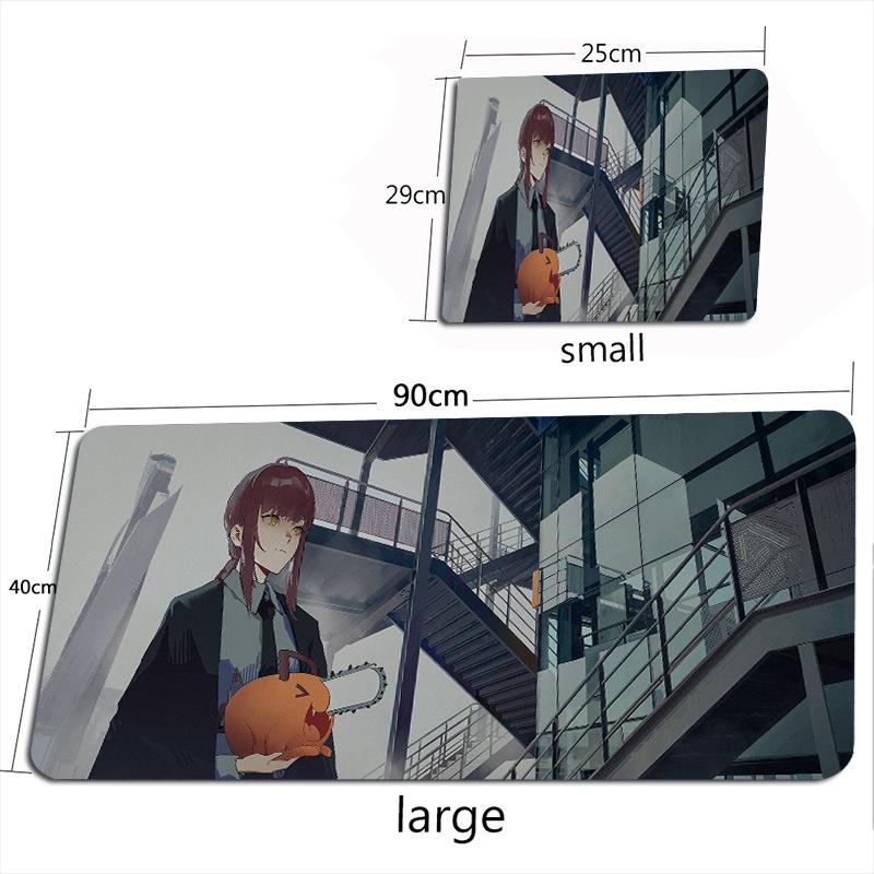 Kettensägenmann Mauspade Anime Mauspade Gamer Makima Gaming Zubehör Mauspade Groß Tastatur Schreibtischmatten 100X50CM Pochita Spielmatte