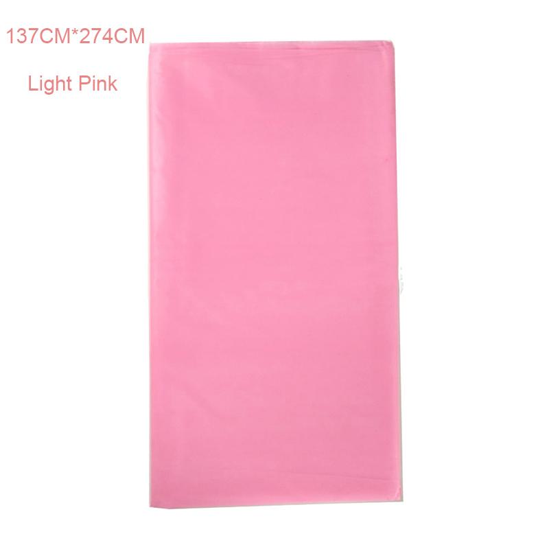 Plastic Disposable Solid Color Party Tablecloth Birthday Party Wedding Tablecloth Rectangle Desk Cloth Decorates Environmentally