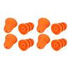 8pcs Silicone Eartips Noise Reduction Replacement Earplugs for Se846 Se535 Se215 and Inner Hole 2.0‑3.5mm Earbud Orange