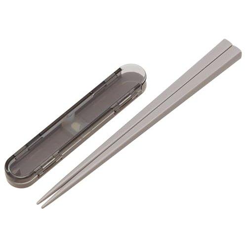 Skater Noiseless Bento Spoon and Chopsticks Set with Case 18cm Smoky Green CCS3SA-A