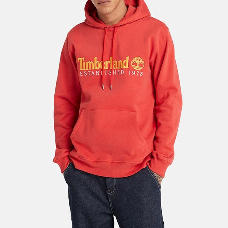Timberland 50th Anniversary Drawstring Hoodie 'Red' Unisex A2E2C-ED6