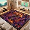 Music Theme Soft Crystal Velvet Rug Custom Name & Text Print Non Slip Floor Rug for Bedroom Living Room