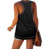 Womens Casual Loose Color SleevelessTops Blouses Vests