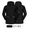 Herfst en winter geïntegreerde fleece jas koppelstijl bedrukt logo overall heren hooded jas outdoor bergbeklimmingsjas