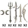 MOC Medieval Building Block Soldier Figure Weapon Accessories Battle Axe Bow Arrow Sword Sheath Shield Assembly Puzzle Brick Toy