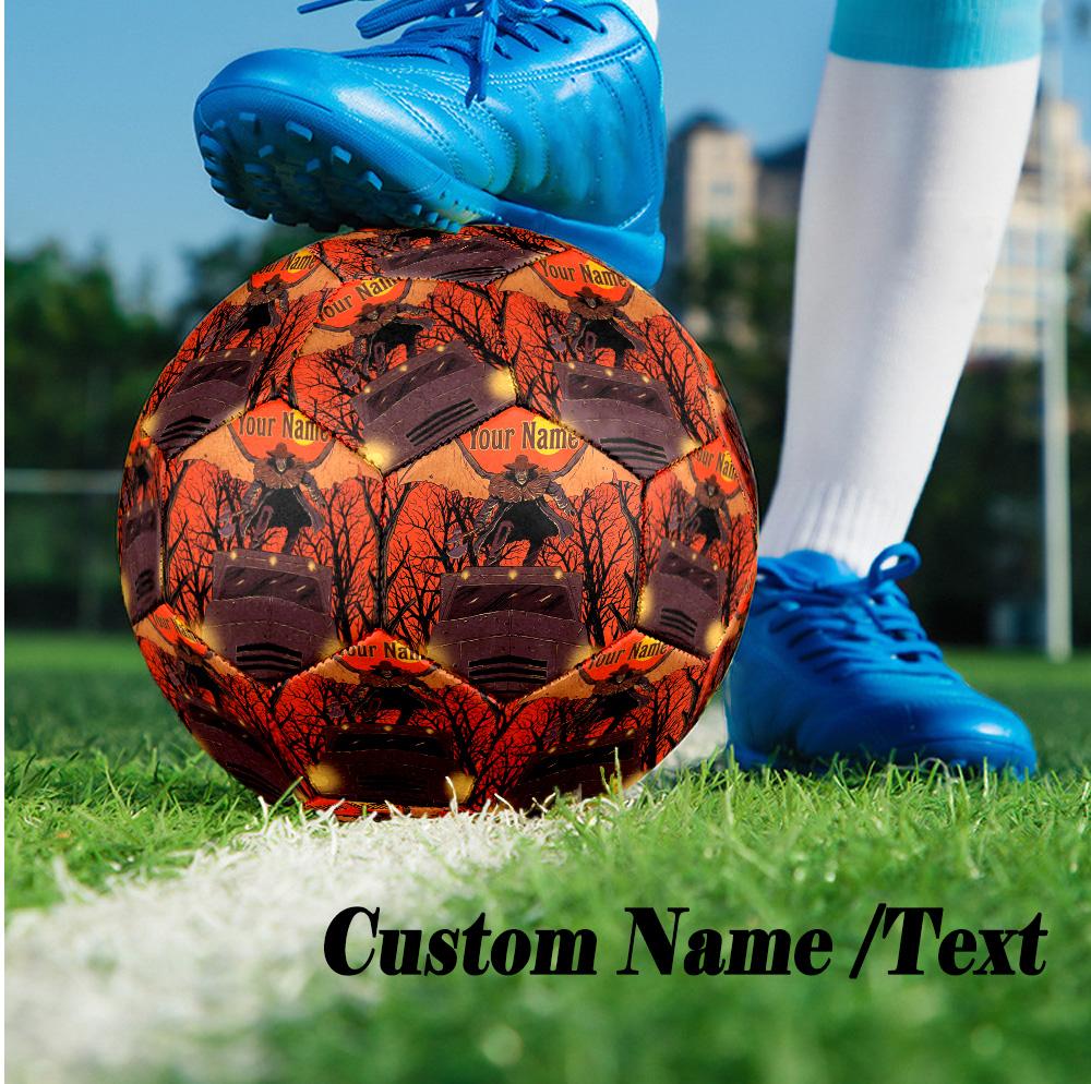 Custom Text Size 5 Soccer Ball, Standard Match Football For OutdoorJeepers Creepers The Creeper